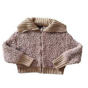Love Tree full-zip teddy sweater
